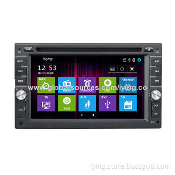 2 DIN Car DVD GPS for Universal, with GPS, BT, iPod, RDS, TV Functions
